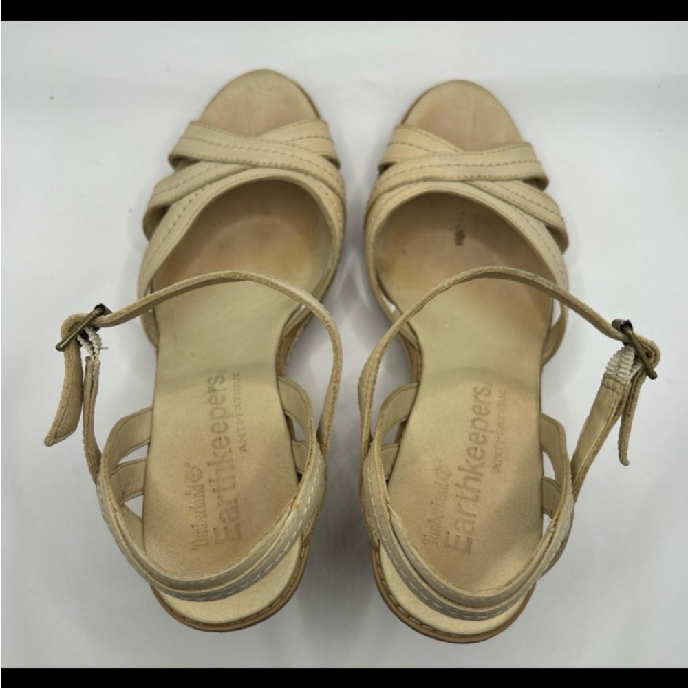 Timberland Women Earthkeeper Maeslin Wedge Sandals Size 8 View 6